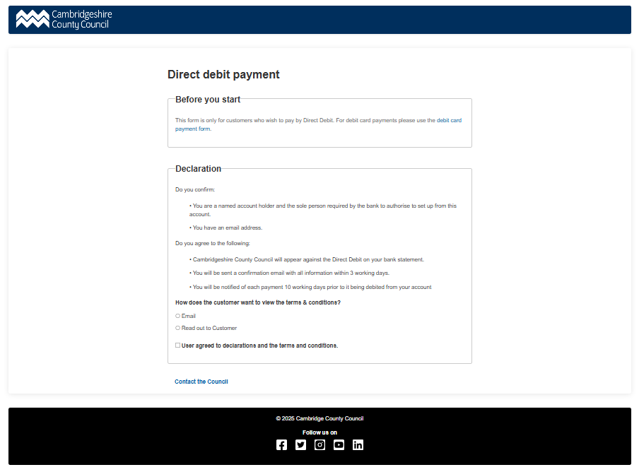 Direct debit processing system architecture diagram